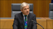 The Speaker of the House of Commons, John Bercow MP